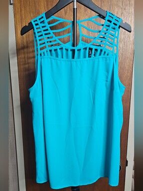 torrid Bright Turquoise Strappy Tank